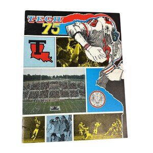 1975 Louisiana Tech Bulldogs Football Program Media Guide UPI National Champions